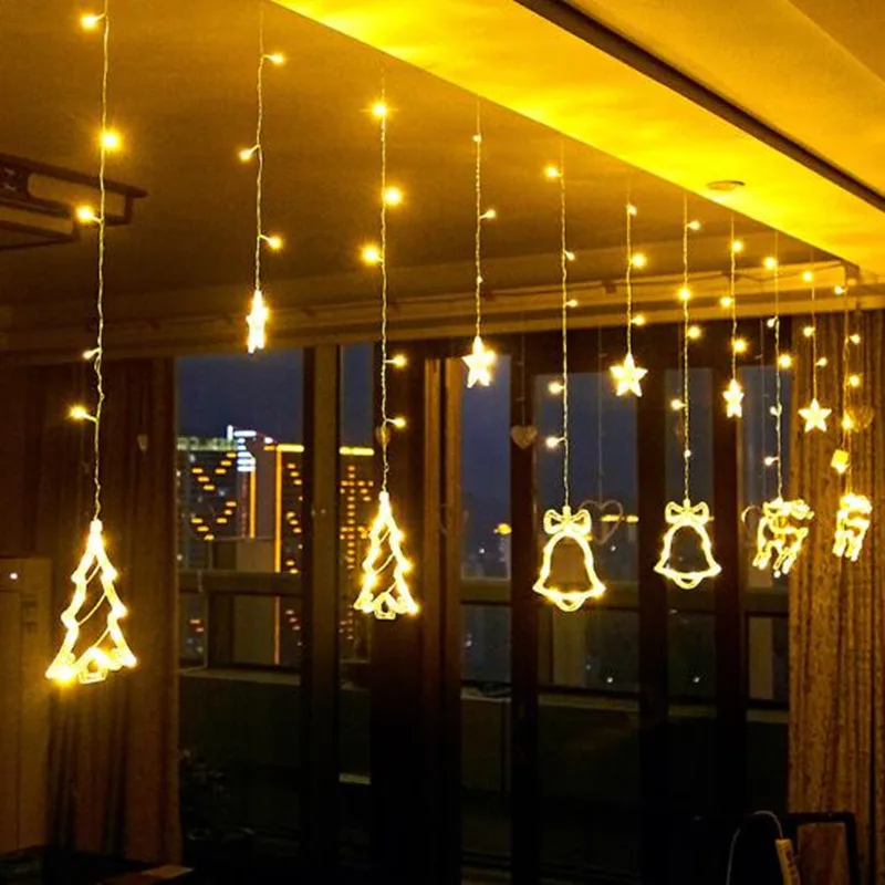

Christmas Decorations for Home LED Lamp String Christmas Lights Decoration Holiday Lights Curtain Lamp 220v Wedding Fairy Light