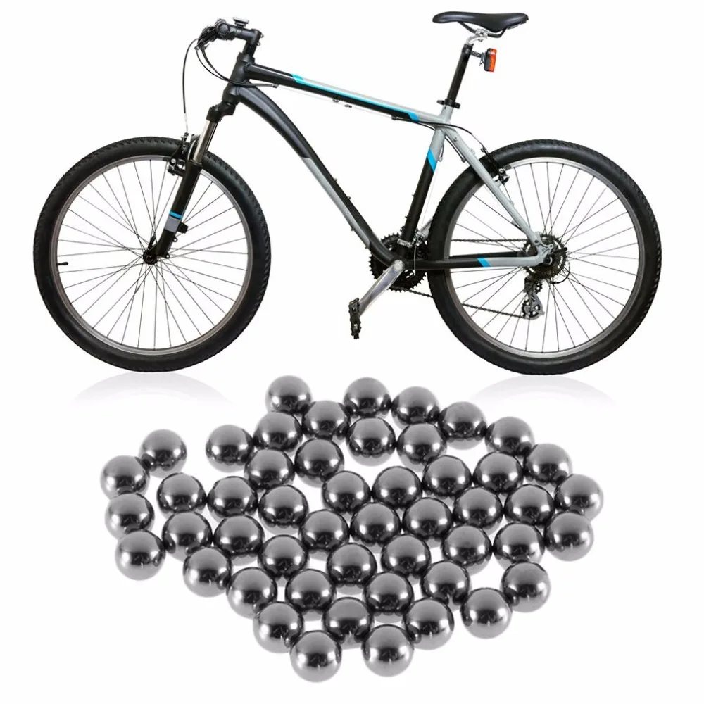 

50pcs/set 4 5 6 8 9 10mm Dia Durable Bicycle Stainless Steel Ball Bearing Silver Tone Bikes Replacement ball Hot New
