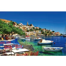 Grownup Очаровательная головоломка в виде порта, 1000 шт., досуг, праздник, развивающая игрушка деревянная бумажная головоломка для детей, подарок