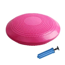 Надувной Фитнес Массажный шар для йоги баллон вобл удержание равновесия Массажный коврик-подушка мячи для йоги(отправить случайный цветной насос
