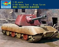 Трубач E-100 1/35 09543 тяжелый танк-Krupp башни