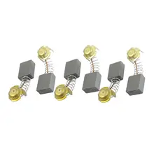 HHTL-10 Pcs 17x13x7mm Power Tool Motor Carbon Brush 999038 for Hitachi Black/gold/silver