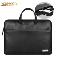 Cartinoe Stylish Pu Leather Laptop Bag Sleeve Carrying Case Cover HandBag Briefcase for Apple Macbook Air