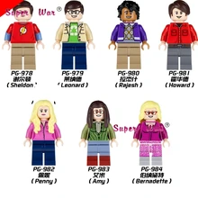 PG8025 The Big Bang Theory TBBT Sheldon Leonard Penny Howard Rajesh Amy Bernadette Leslie Building Blocks