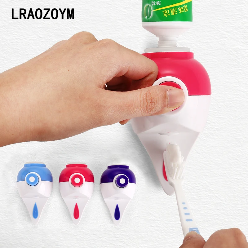 

LRAOZOYM Toothpaste Dispenser Lazy Absorption Wall Automatic Squeeze Toothpaste For Bathroom Washstand Toilet 102*64*80mm LR204