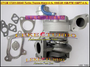 

Free Ship CT12B 17201-58040 17201 58040 Turbo Turbine Turbocharger For TOYOTA HIACE Mega Cruiser 1996-98 15B-FTE 15BFT 15B 4.1L