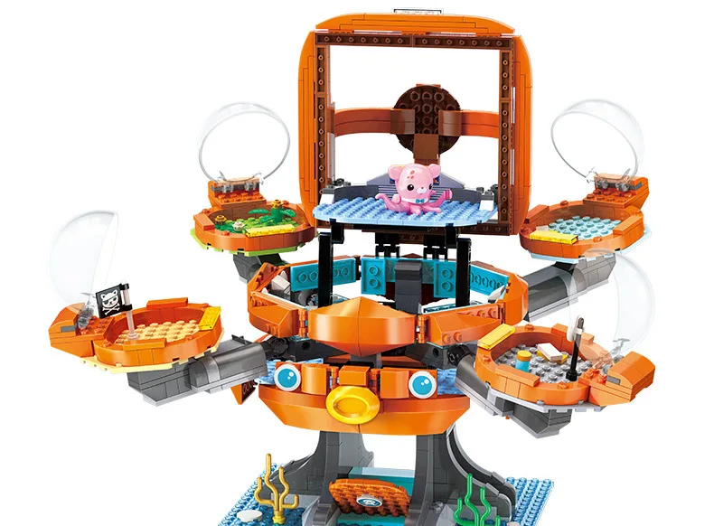 Polvo dos Desenhos Blocos de Construção do Modelo Novidades Set Criador Idéias City Octonauts Octopod Animados Define Kits Crianças Brinquedo Duplo Hot 8 Pçs - 4 High Quality Brinquedos e hobbies