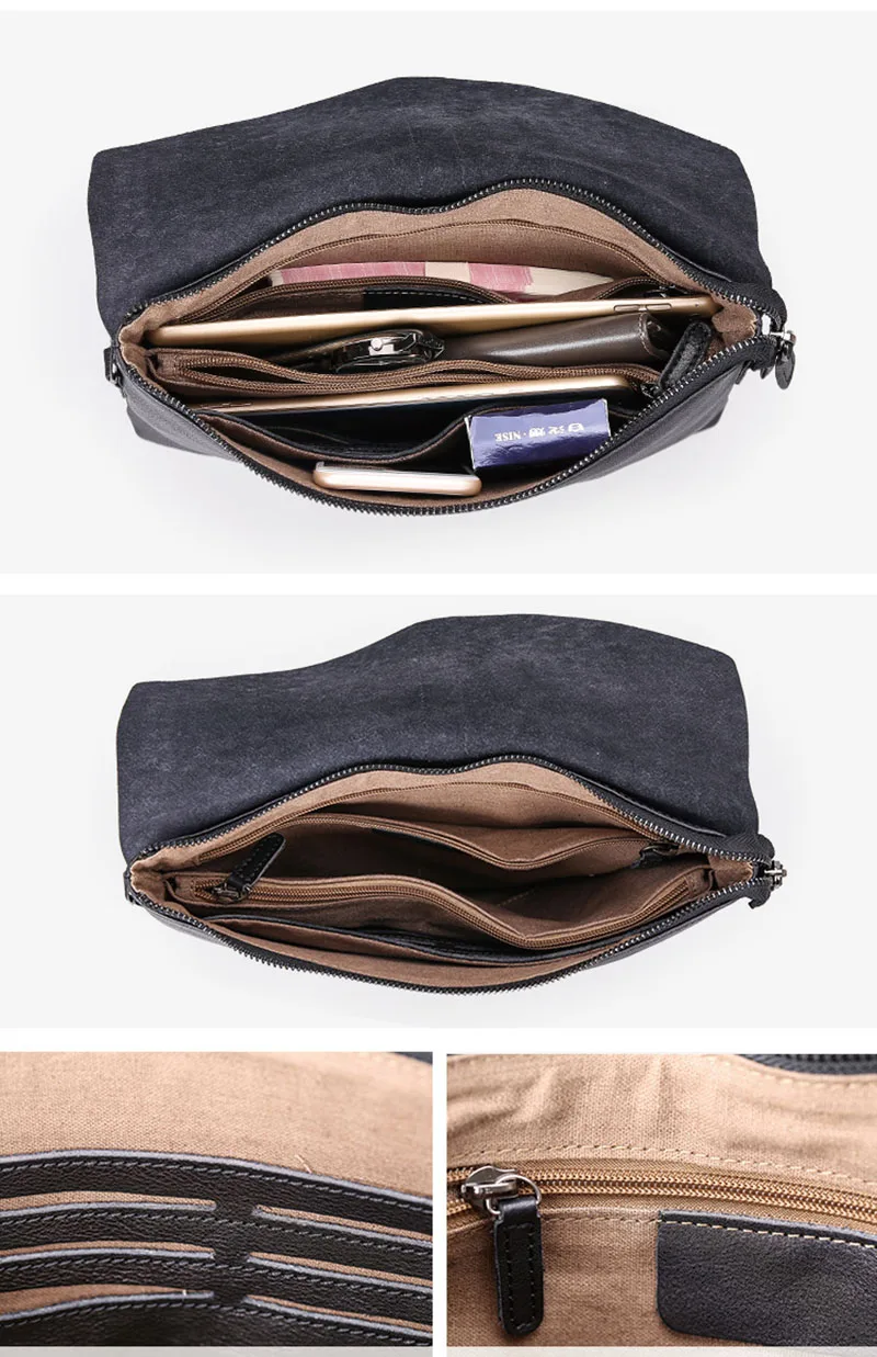 AETOO сумка из натуральной кожи, мужская сумка-конверт, модная повседневная сумка из воловьей кожи, деловая мужская сумка на плечо