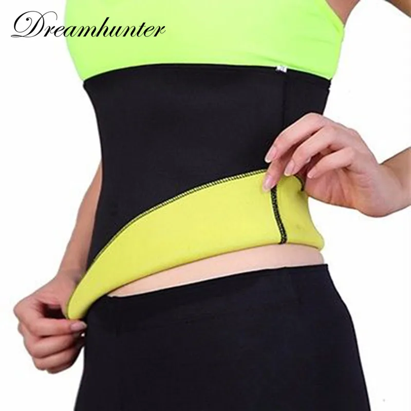 Women Black Elastic Waist Support Belt Lumbar Back Support Exercise