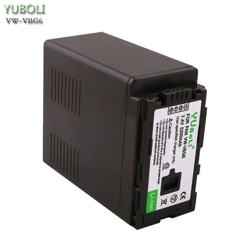 Battery for Panasonic VW-VBG6 VWVBG6 VBG6 Li-Ion Camcorder Battery Panasonic AG-AC160A, AG-AC7 remote battery Batteries