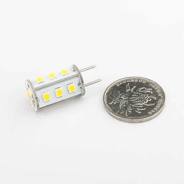 

Led G6.35 Bulb Super Bright 2835SMD 15leds Up to 220LM Wide Working Volt DC10-30V/AC8-20V 12V/24V Dimmable Bulb 1pcs/lot