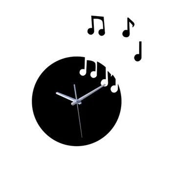 

New sale 3d acrylic mirror wall clocks modern living room still life wall clock sticker quartz needle watch home decoration