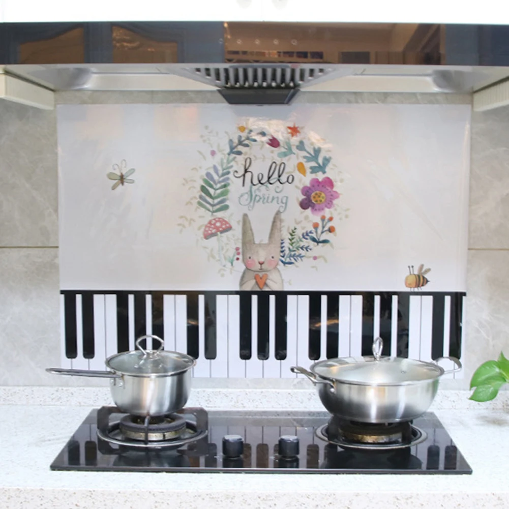 Kitchen Anti Oil Waterproof Wall Sticker Heat Resistant Self Adhesive Tile Wall Sticker Decor Useful Kitchen Anti Oil Waterproof Wall Sticker Heat Resistant Self Adhesive Tile Wall Sticker Decor Useful
