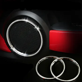 

NEW! Luxury Crystal interior speaker car accessories For mini cooper s one F55 F56 F54 loudspeaker styling