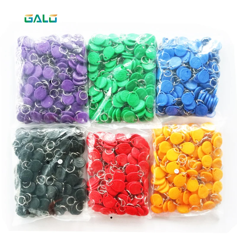 

100pcs/bag Rfid Tag 125Khz Proximity RFID Card Keyfobs Access Control Smart Card reader use Colorful optional