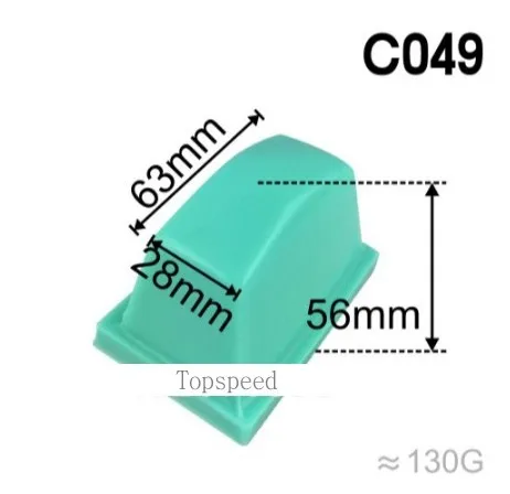 Almofada de Borracha de Silicone para Tampografia Impressora da Almofada Base de Madeira Cabeça Máquina 63x28mm