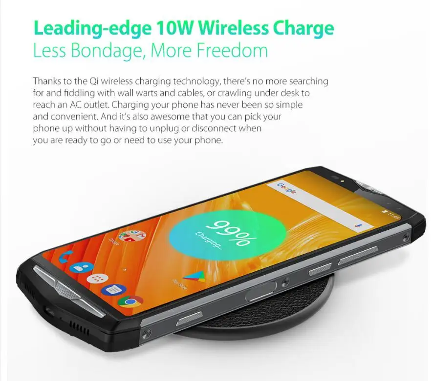 Ulefone power 5 6 ГБ 64 13000 мА/ч Беспроводная зарядка Восьмиядерный процессор MT6763 0 дюйма FHD