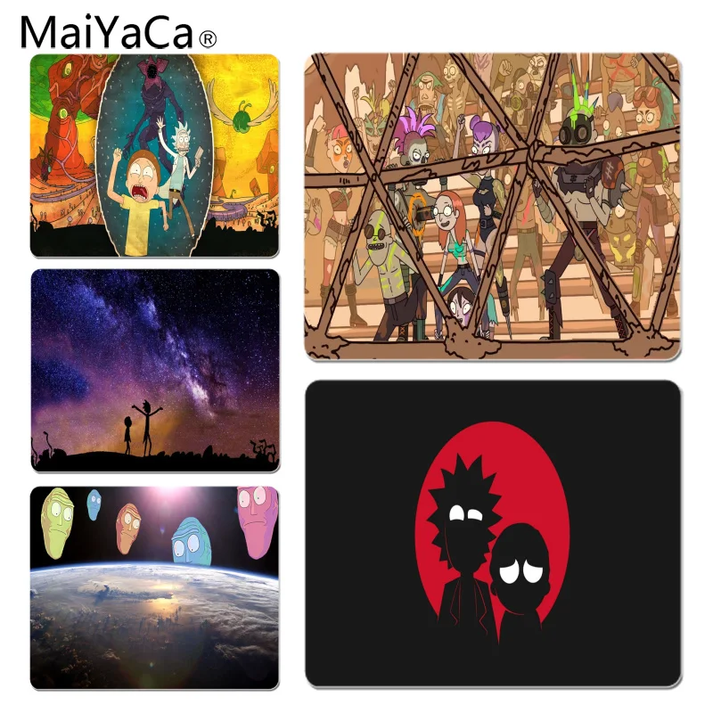 

MaiYaCa 2018 New Rick Morty Unique Desktop Pad Game Mousepad Size for 18x22cm 25x29cm Small Mousepad