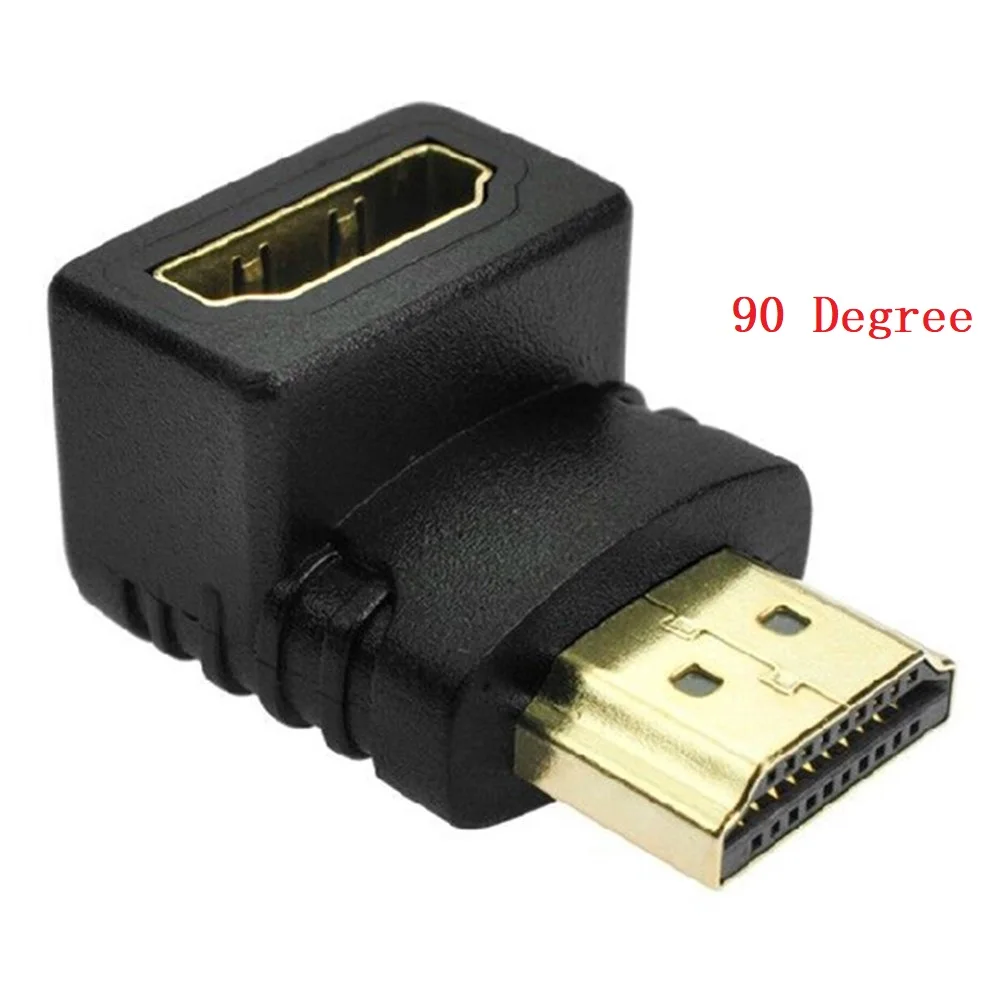 HDMI адаптер конвертер мужчин и женщин удлинитель конвертер HDMI кабель 90 270 градусов угол для 1080P HDTV PS3 игровая коробка ПК