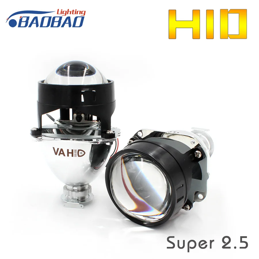 

HUJO 2.5inch Car VA HID Bi-Xenon Hid Xenon Projector Lens WST Lens Use H1 Bulb Car Styling Universal Use Car HID Headlight