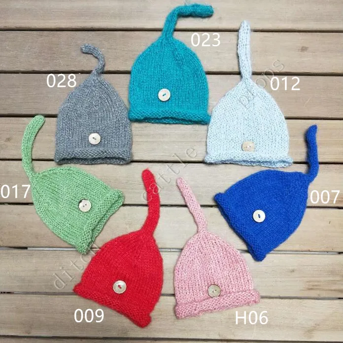 Handcraft Baby hand Knit Mohair Bonnet Photography Props. prop.on Shower Gift | Детская одежда и обувь