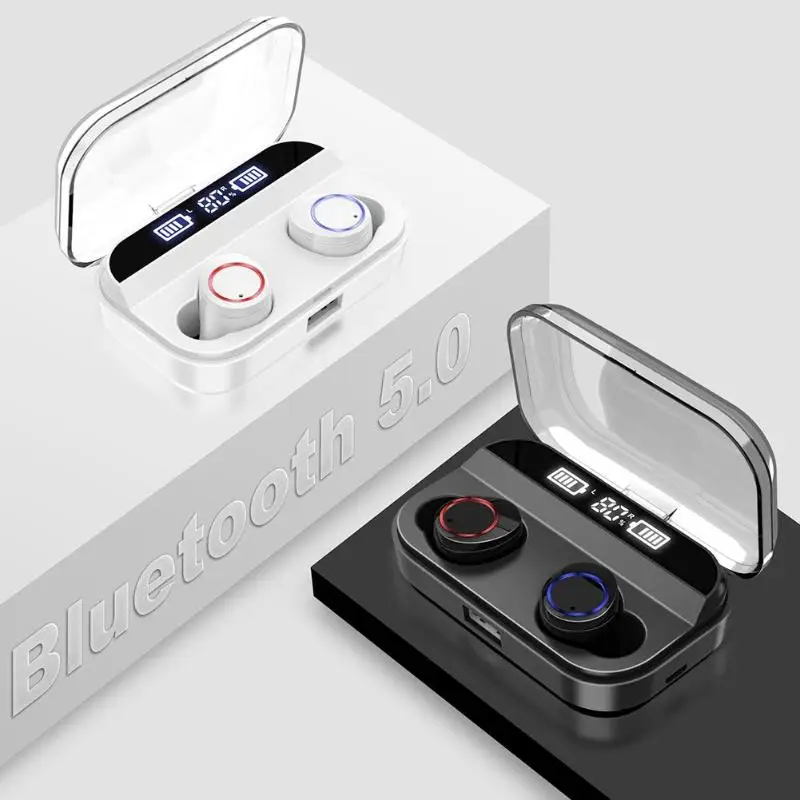 X11 TWS Digital Display Wireless Smart Bluetooth5.0 Earphones Waterproof Sport Bluetooth Mini Earbuds Headset for Android Iphone