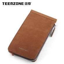 Männer brieftasche teemzone marke mens wallet leder echte männer rindsleder geldbörse kreditkarteninhaber vintage handtaschen freies verschiffen