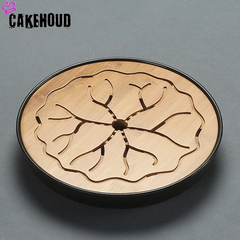 Чайный поднос CAKEHOUD бамбуковый для чая Столярный стол хранения воды кунг фу