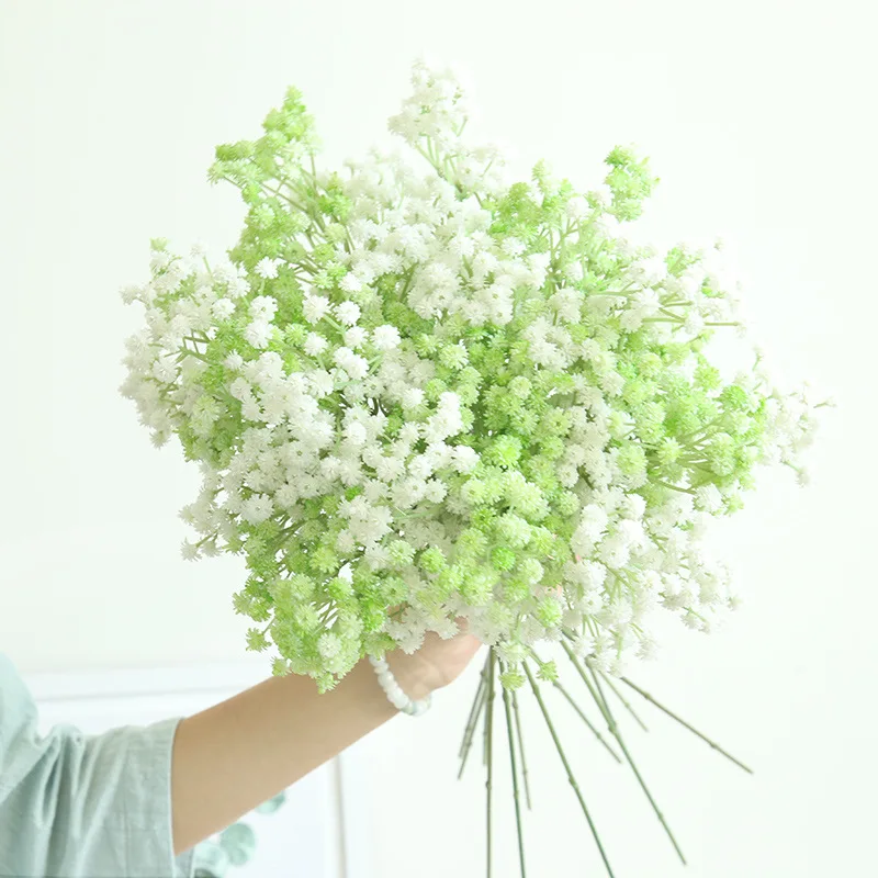 QiARSOYOO Красивые Искусственные Gypsophila цветы babysbreat свадебные украшения, искусственные цветы, садовое украшение, домашний декор