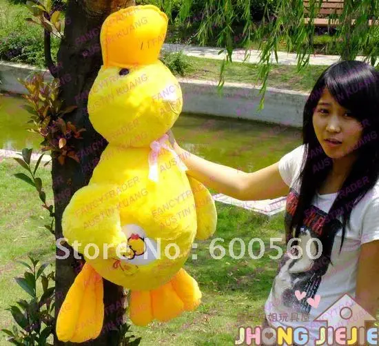 ФОТО 100 cm / 39 inches Plush Stuffed Duck Stuffed Duck Pillow Stuffed Duck Bolster Free Shipping Accept Drop Shipping FT30061