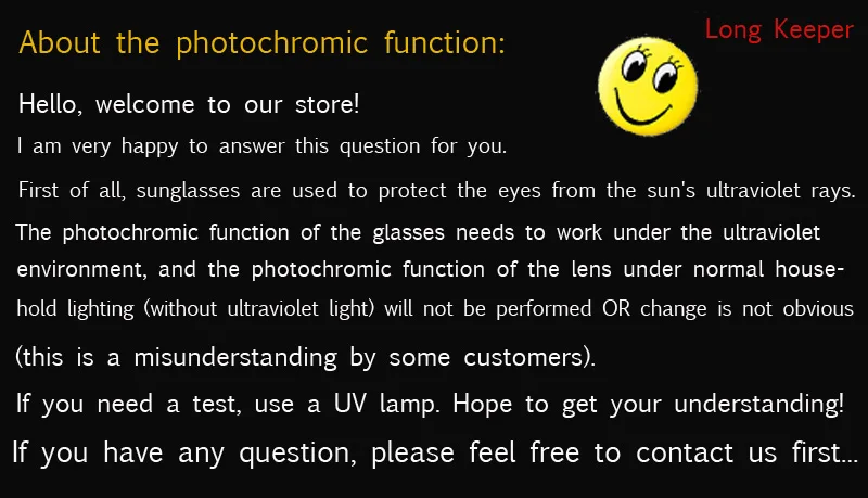 Photochromic Sunglasses Men Polarized Driving Chameleon Glasses Male Change Color SunGlasses Day And Night Vision UV400 Eyewear