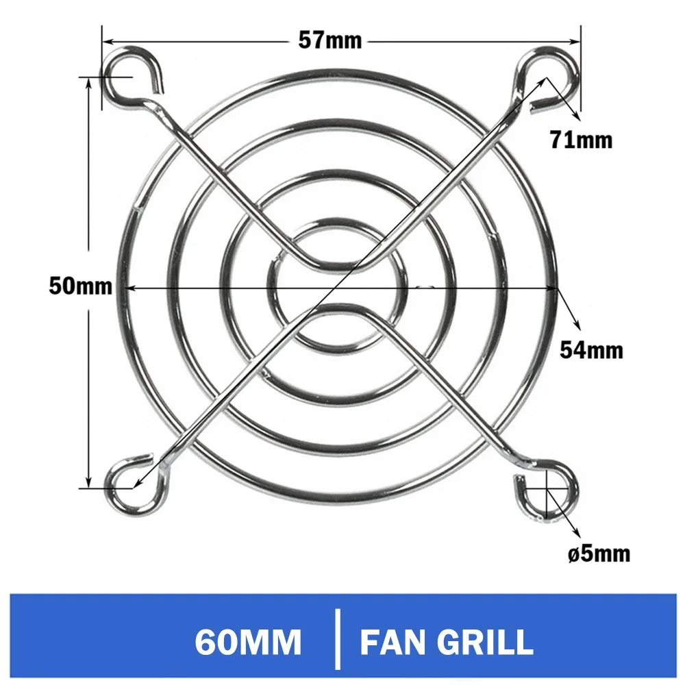 10pcs Gdstime Grill Net New Metal Steel 60mm 6cm Fan Filter Guard Protector Finger image_0