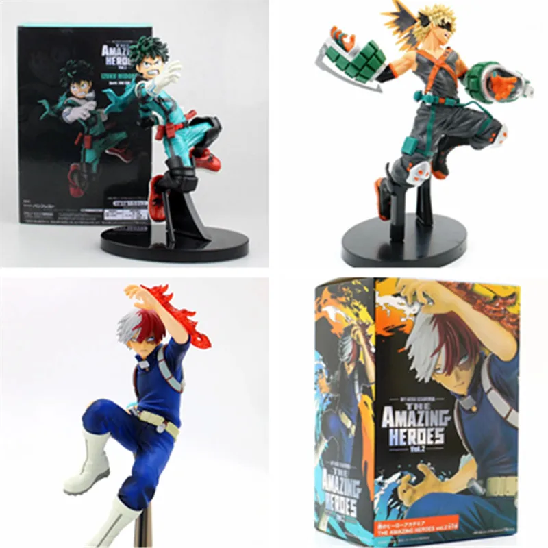 3 вида стилей, мой герой, Todoroki Shoto Izuku Midoriya Deku Bakugou Katsuki 3th Ver. ПВХ фигурка без героя модель