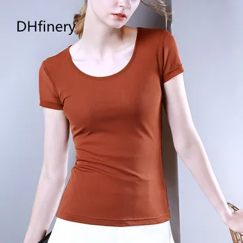 

Thin sand female top gauze basic shirt short-sleeve solid color thin double layer gauze t-shirt Women summer short