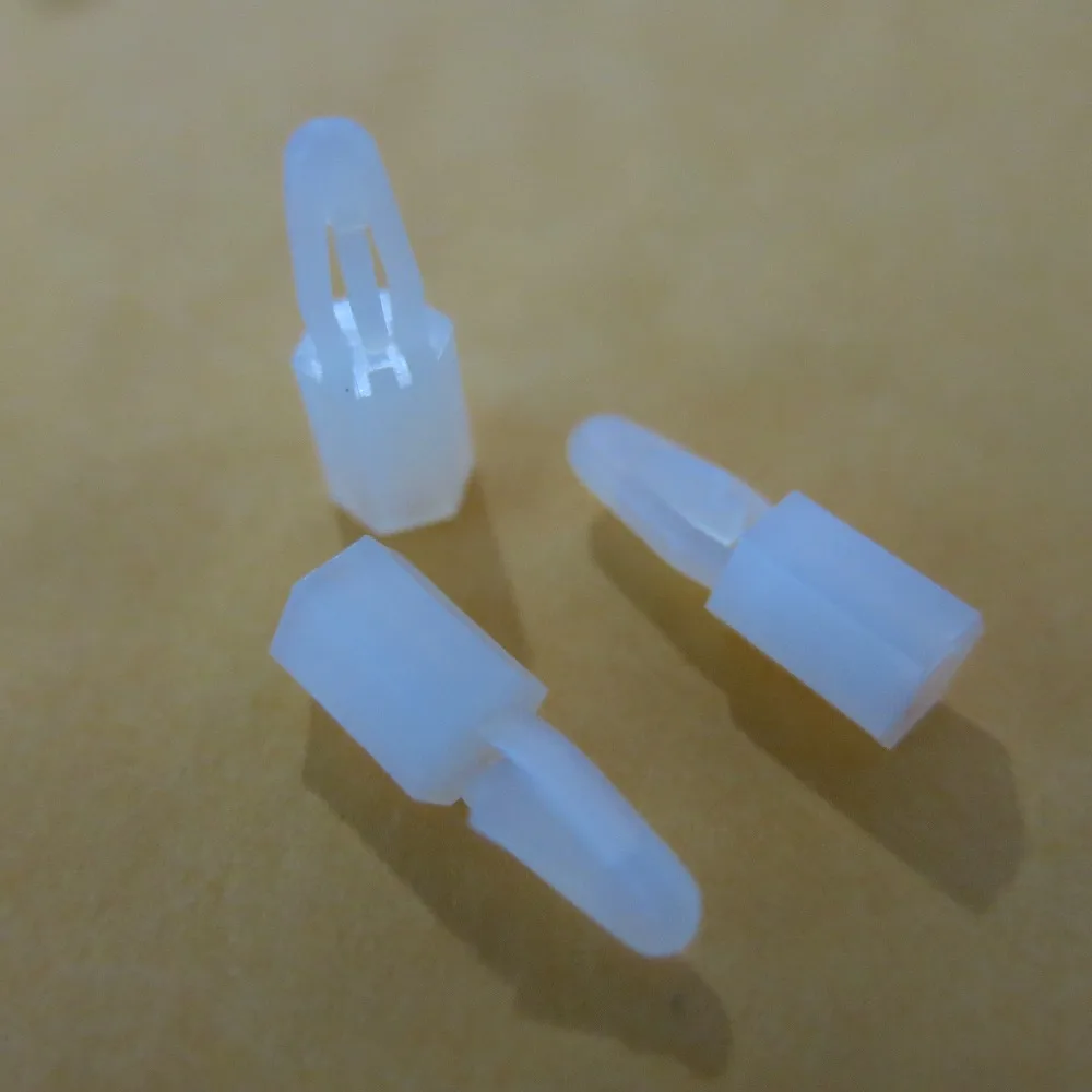Business Industrial 100x Nylon Plastic 4mm Hole Pcb Locking Snap In Spacer Standoff M3 Hex Threaded Fasteners Hardware