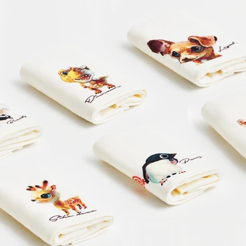 

24x50cm Cotton Animal Washcloth Soft Absorbence Jacquard Hand Towels Home Children Kid's Bathroom Comfortable Face Towel