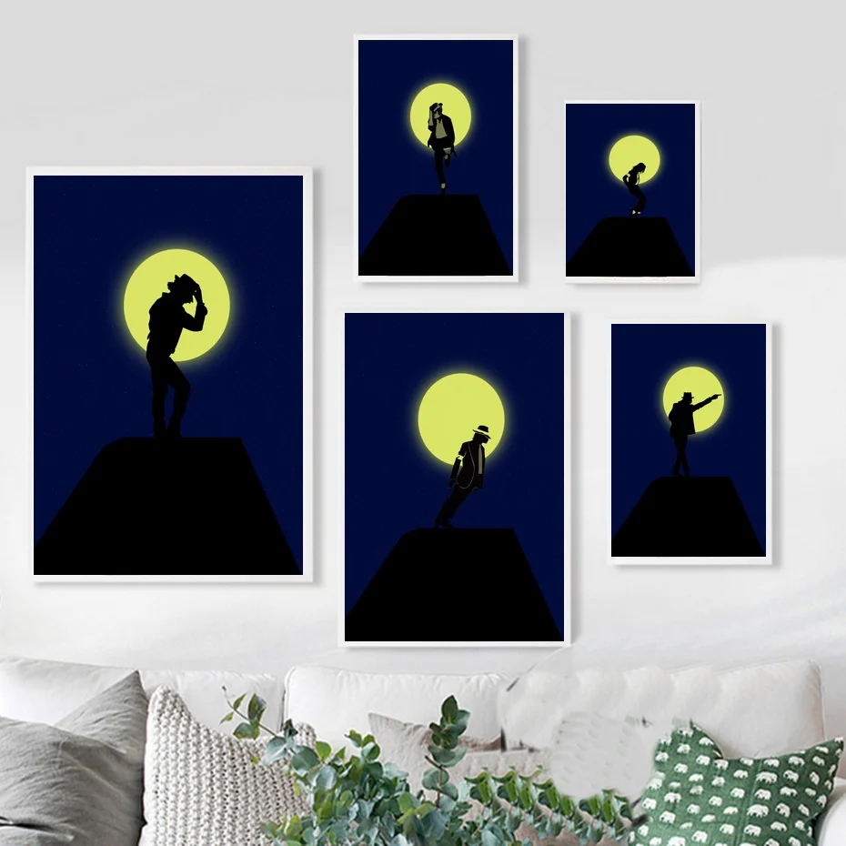

Michael Jackson music star Canvas Art Print Painting Poster, Wall Pictures for Home Decoration