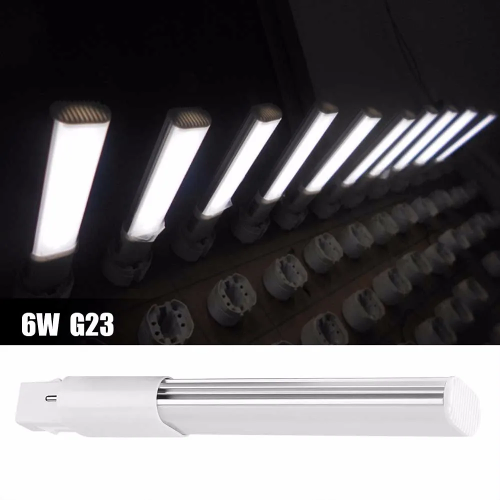 

6W 2-Pin LED Tube Light Bulb Compact Lamp Horizontal Recessed Tube Light Bulb Lighting Fixtures lampada led