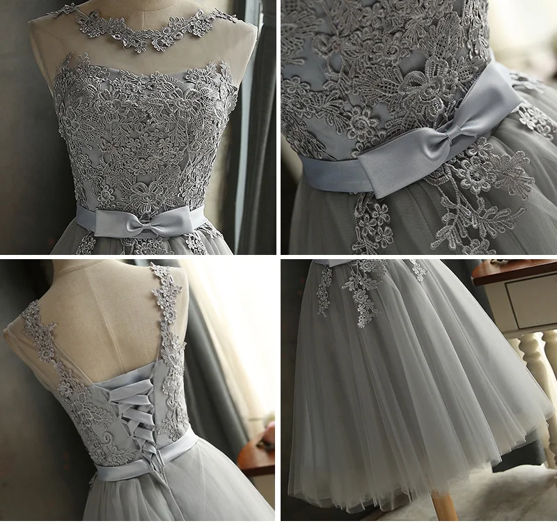 Elegant A-line Lace Sleeveless Mini Dress