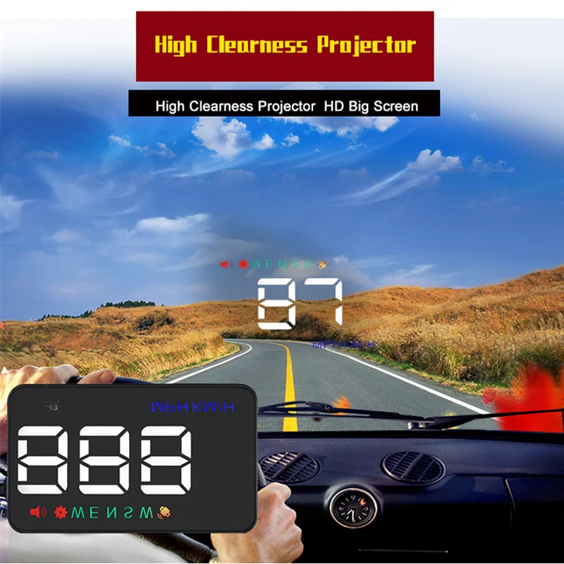 YASOKRO A5 GPS Hud Head Up Display Auto Tacho Projektor Windschutzscheibe Kilometerzähler Kompass Ü