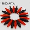 20pcs/lot 35MM Metal Alligator Clip G99 Crocodile Electrical Clamp for Testing Probe Meter Black and Red with Plastic Boot ► Photo 3/6