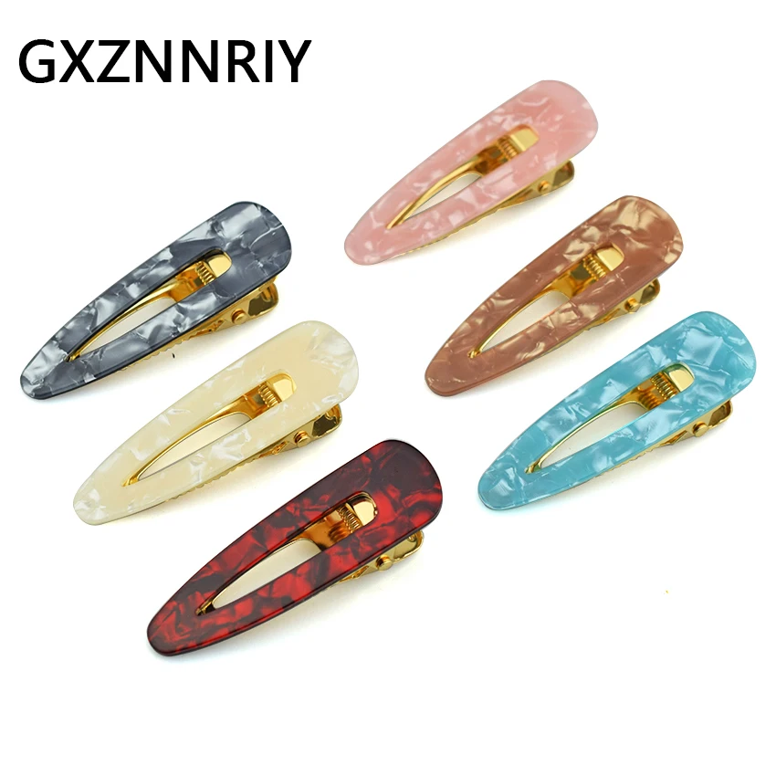

Acrylic Hair Clips for Women Barrettes Girls Accessories Hollow Water Drop Barrette Hairclip Hairpins Korean Style Headwear