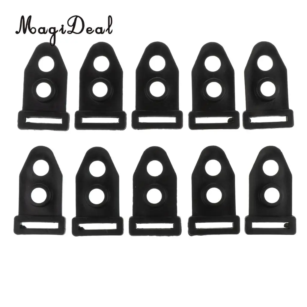 MagiDeal 10pcs Tent Clip Camping Tent Feet Clamp Accessories for Outdoor Black 4cm