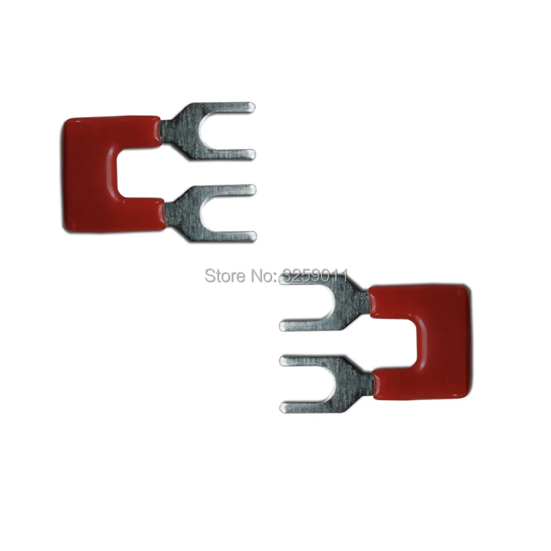 100PCS TB2502 2 Positions 25A Wire Connector Pre Insulated Fork Type