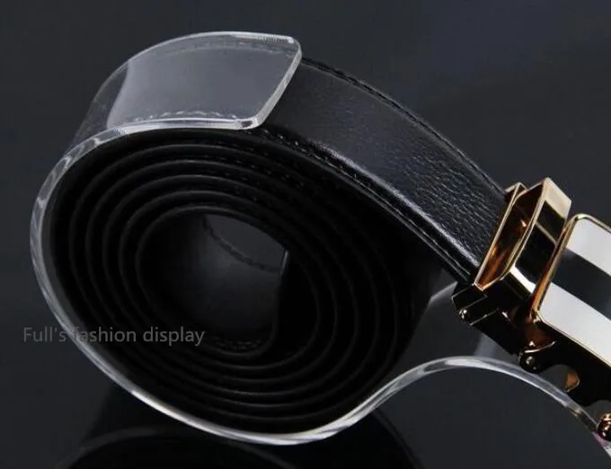 20шт прозрачный черный акриловый ремень дисплей стойки для пояса выставочный стенд держатель для магазина одежды