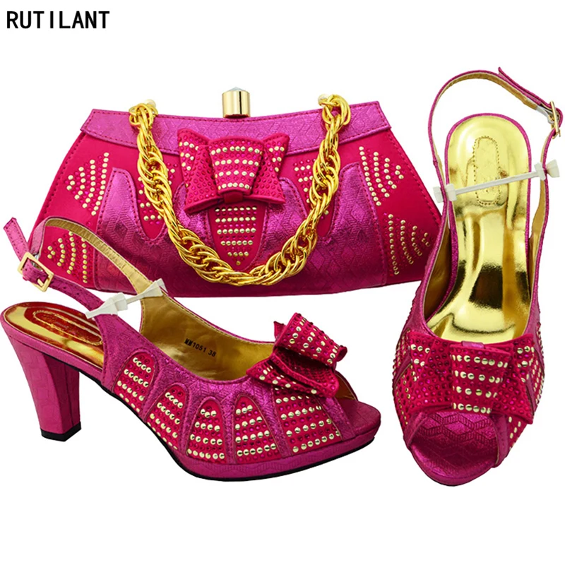 Collectie Hoge Hakken Italiaanse Dames Schoen en Tas Set Hoge Kwaliteit Afrikaanse Bruiloft Schoen en Tas Set Nigeriaanse Schoen en bijpassende Tas Collectie Hoge Hakken Italiaanse Dames Schoen en Tas Set Hoge Kwaliteit Afrikaanse Bruiloft Schoen en Tas Set Nigeriaanse Schoen en bijpassende Tas