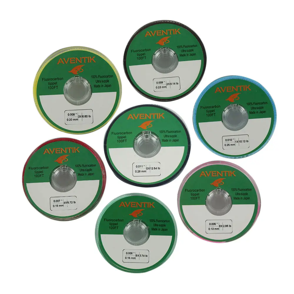 

Aventik 30m/spool 100% Japan Fluorocarbon Fishing Line Tippet Fly Fishing Tippet Line
