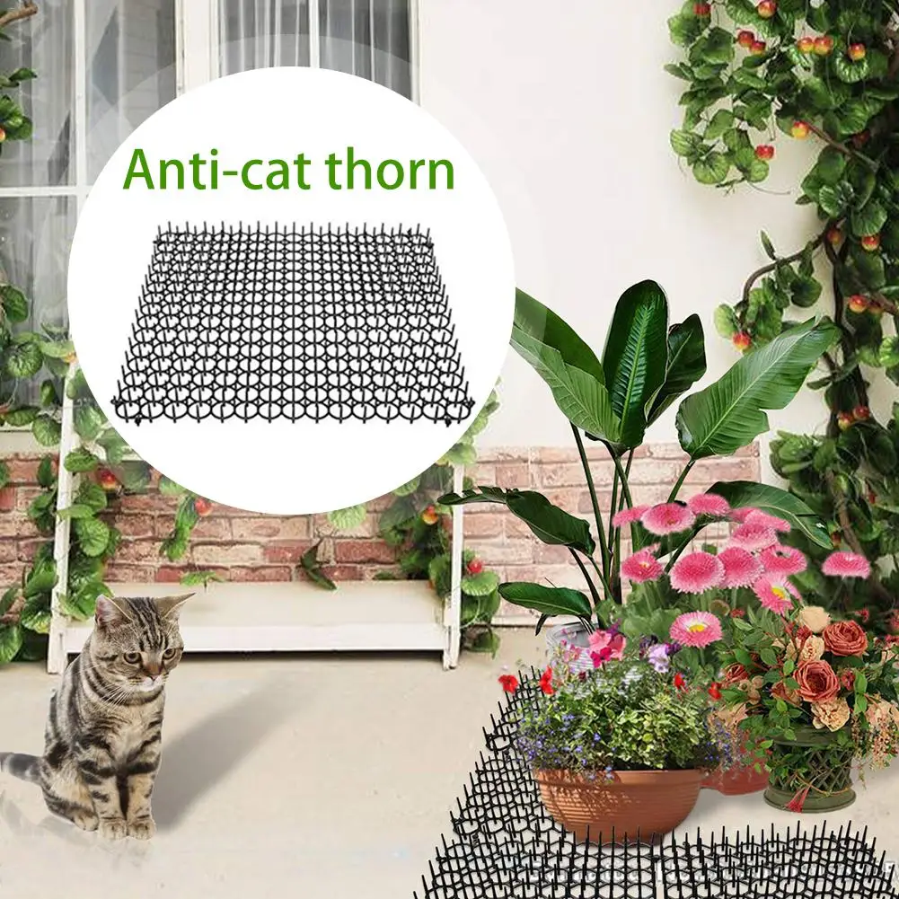 

5 Pieces Gardening Plastic Anti-cat Thorns Cat And Dog Repellent Pad Plastic Nails Environmentally Friendly Protective Fence Set