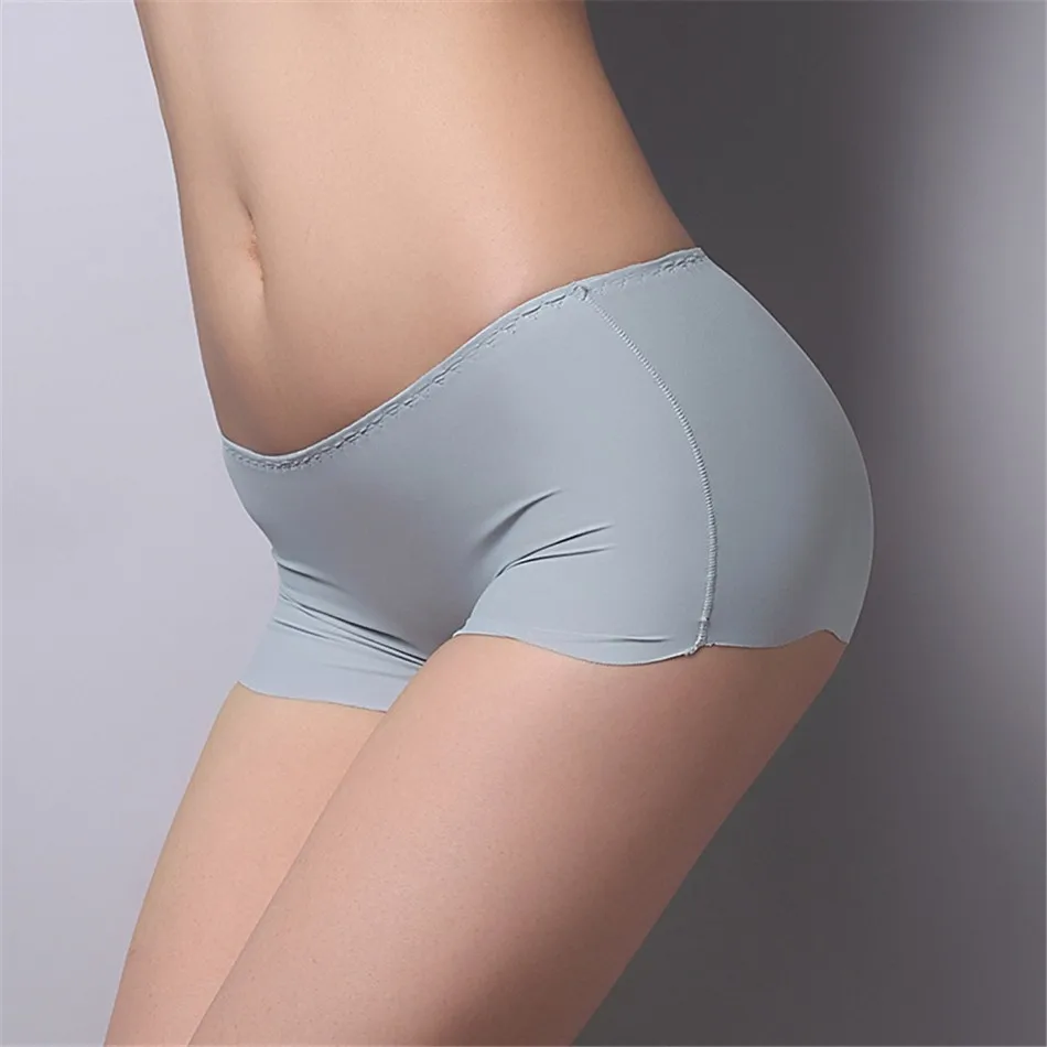 8 Colors 2017 New Arrival Ice Silk Seamless Underwear Cool Breathable Safety Panties Boy Shorts for Women Girls  Pants 1 (4)