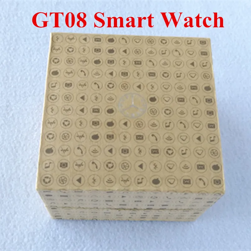 Smart Wrist Watches GT08 MTK font b SmartWatch b font Clock Sync Notifier Support SIM Card